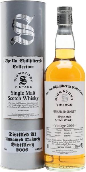 Unnamed Orkney 2006-2021 Un-Chillfiltered Collection Signatory Vintage 46,0% vol. 0,7l